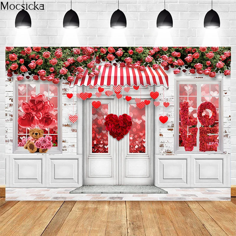 Mocsicka – arrière-plan de photographie pour la saint-valentin, accessoires de décoration de mariage, doux papier peint pour Studio Photo, 14 février