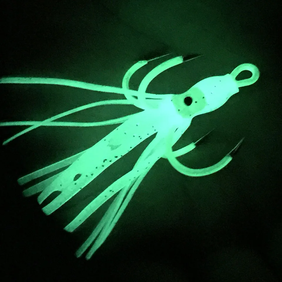 WALK FISH Luminous Lure Fishing Jig Head High Carbon Steel Octopus Fishhooks Accessories Squid Fishing hooks Jig Hook