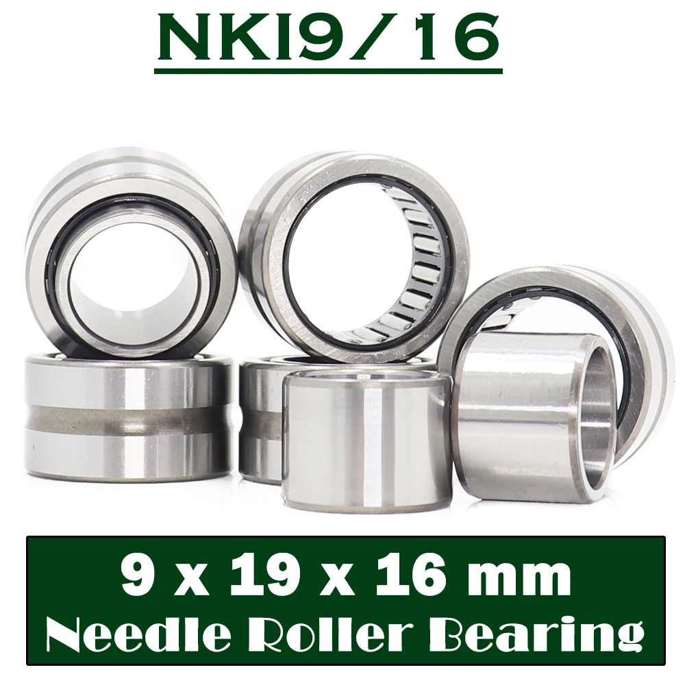 NKI9/16 Bearing 9*19*16 mm ( 5 PCS ) Solid Collar Needle Roller Bearings With Inner Ring NKI 9/16 Bearing