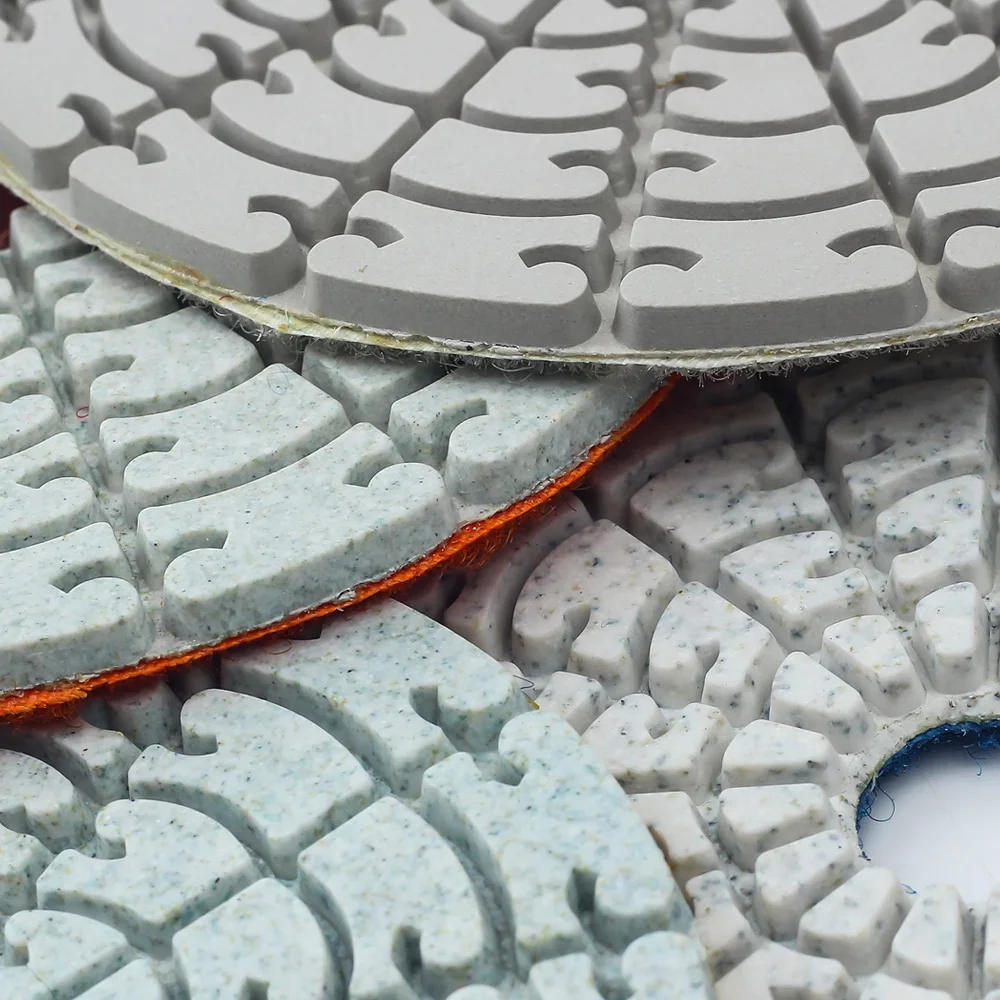 7 pz/lotto 4 "tamponi per lucidatura a secco disco per lucidatura a diamante 100mm tamponi per lucidatura a umido in granito calcestruzzo marmo granito pietra lucidatura