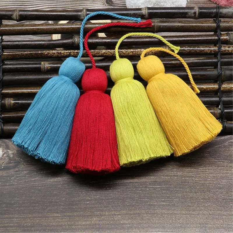 WFFNNKC 5Pcs Cotton Fat Big Tassels Trim Home Textile Garments Curtains Crafts Accessories Hanging Fringe Fashion Bag Pendant