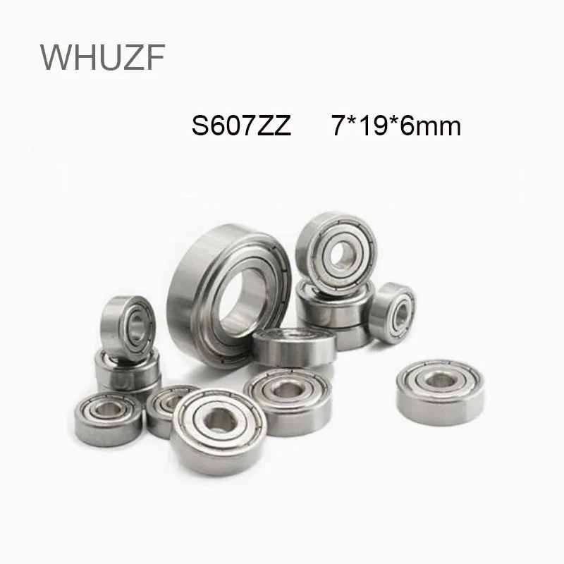 

WHUZF Free Shipping 5PCS Stainless Steel S607ZZ S607zz Bearing Abec-7 7x19x6mm Miniature S607z Ball Bearings S607 Zz Emq Z3 V3