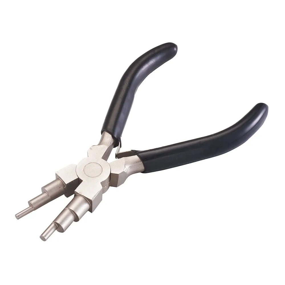 DIY Jewelry Wire Wrapping Pliers with Carbon Steel 3-step Wire Looping Forming Pliers for jewelry making Tools 16.7x9.05x1.25cm