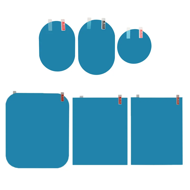 

Car Rear Mirror Protective Film Anti Fog Window Clear Rainproof Rear View Mirror Protective Soft Film Auto Accessories 2 Pcs