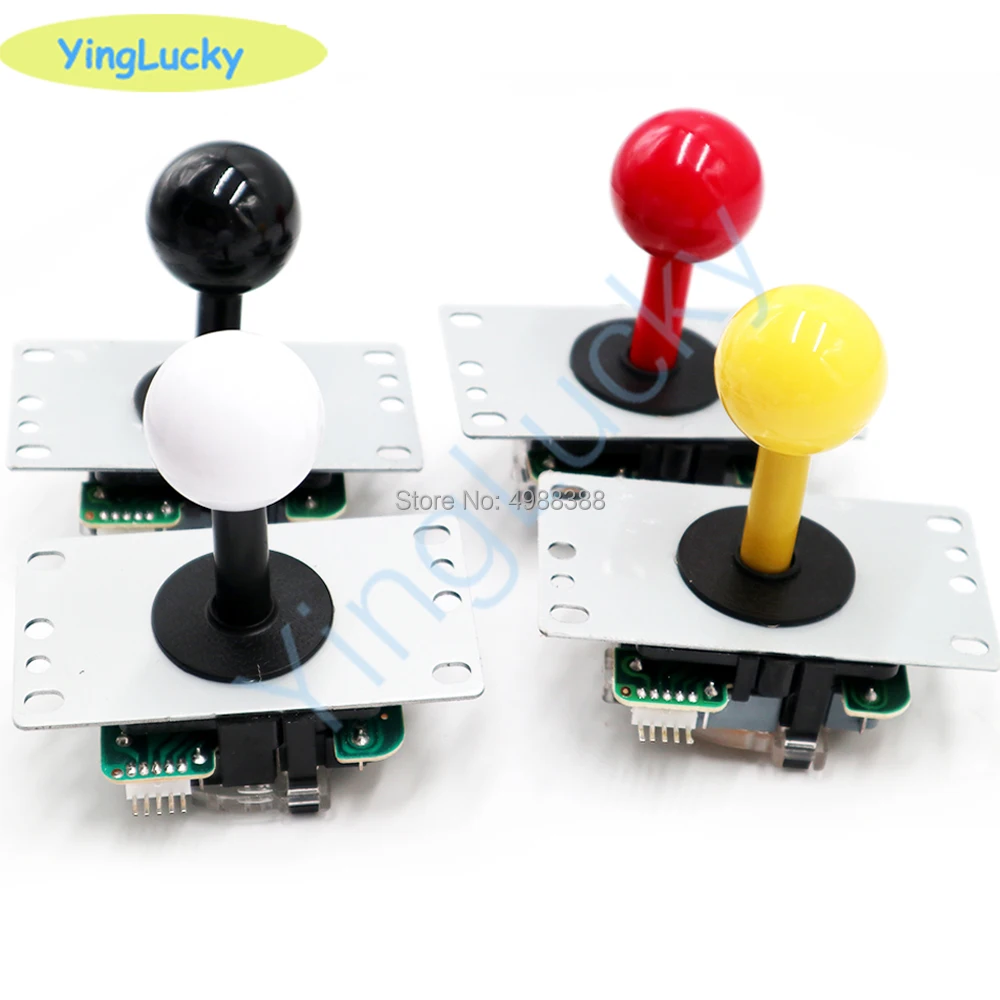 Arcade Joystick  Copy Sanwa High Quality 5-Pin Round Ball Top joystick 6 Colors，for Arcade Game Machine Video Games