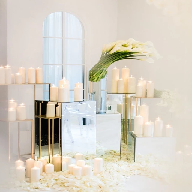 New style Mental Tall Centerpiece Candlestick Candelabra for Wedding qq094