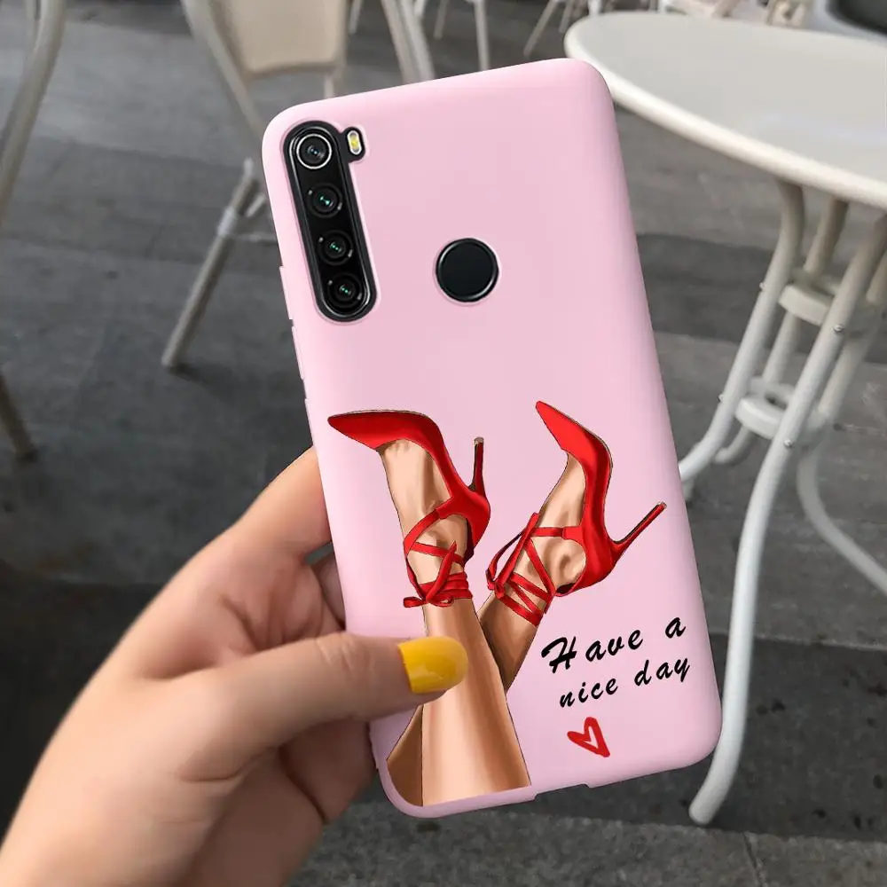 Redmi Note 8 8T Case For Xiaomi Redmi Note8 Note 8T 8 Pro 8 T 8Pro Phone Soft matte Silicone Candy Lady Cases Bumper back cover