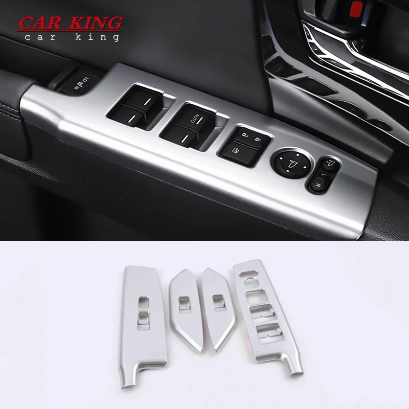 For Honda Odyssey 2015 2016 2017 2018 Accessories ABS Plastic Chrome Car Styling Door Window Lifter Adjust Button Cover Trim