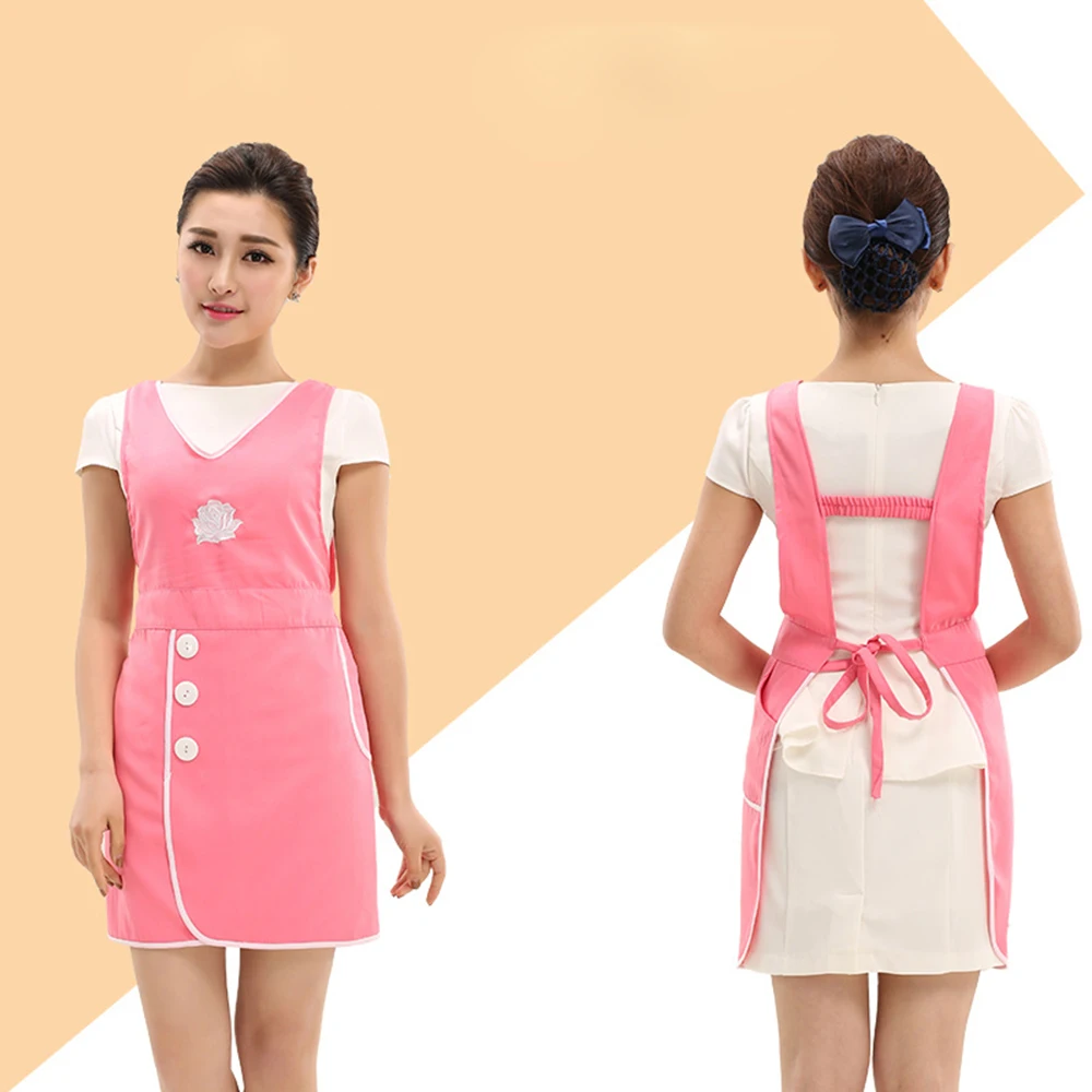 Salon Kecantikan Kecantikan Pakaian Kerja Apron Versi Korea Fashion Kuku Pelayan Tanpa Lengan Rok Wanita Supermarket Apron