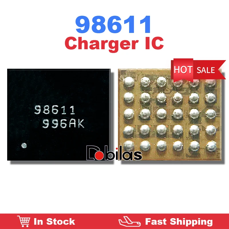 5Pcs 98611 Charging IC For Sansung G5520 G6100 G7200 BGA Charger IC ISL98611IIZ ISL98611 BGA Integrated Circuits Chip Chipset