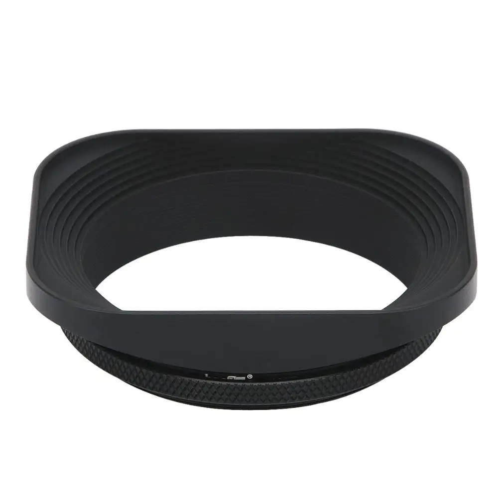 Haoge hg-55 millimetri di Metallo Quadrato Screw-in Lens Hood con la Protezione per Leica Summilux-R 50 millimetri f/1.4 E55, elmarit-R 28 millimetri f2.8 35 millimetri f/2.8 Lente E55