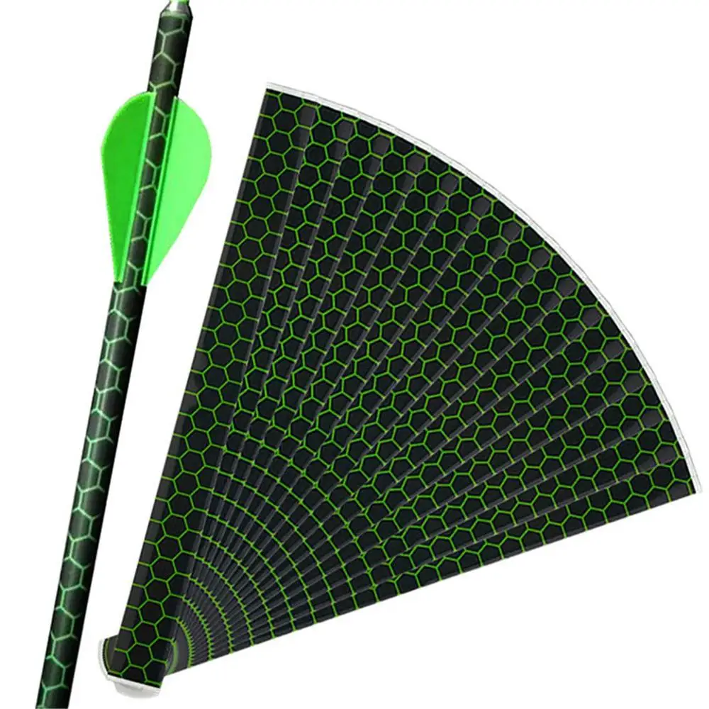 15pcs/box Arrow Sticker Heat Shrinkable Arrow Shaft Wraps DIY Arrow Accessory Universal for Wood Bamboo Figberglass Carbon Arrow