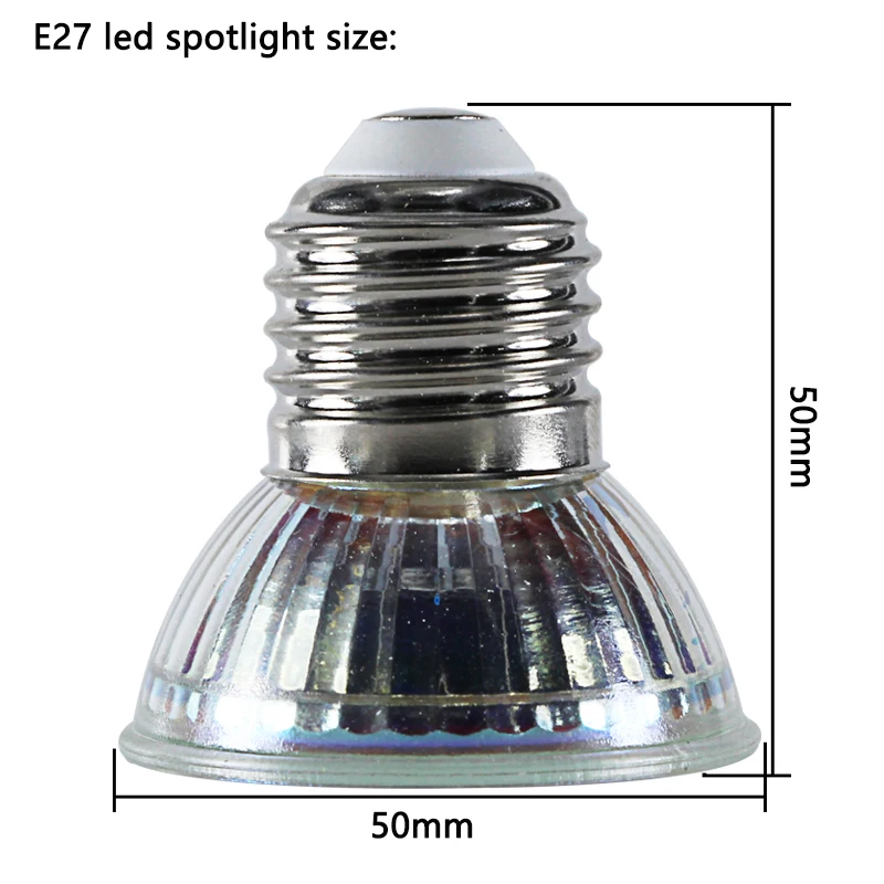 Ampoule Led Spotlight RGB 3W 5W E27 12v 24v 36v 48v 60v 110v 220v Glass Cup Lamp Super 12 24 volt Downlight Bulb Ceiling Light