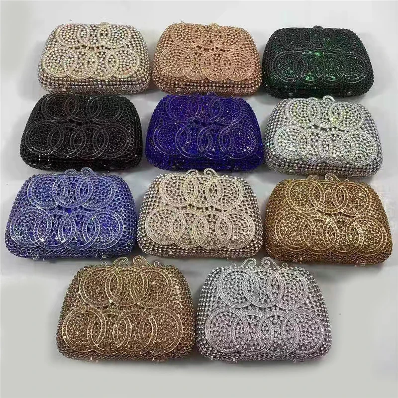 

New Ladies Banquet Clutches, Ladies Luxury Bags, Diamond Wedding Wallets, Ladies Chain Handbags