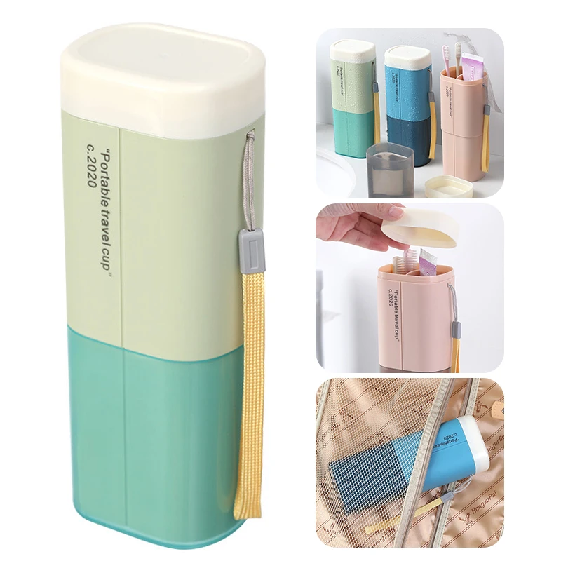 Travel Toothbrush Toothpaste Holder Storage Box Portable Toothbrush Case Organizer for Outdoor Travel Bathroom Accessories