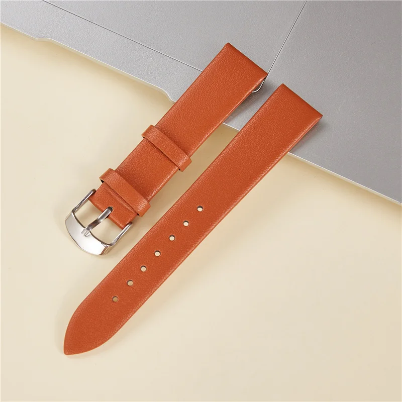 Soft Genuine Calfskin Leather Watch Strap Women Fashion Bracelets Wrist Straps 14mm 16mm 18mm 20mm 22mm Ladies Thin Watchband