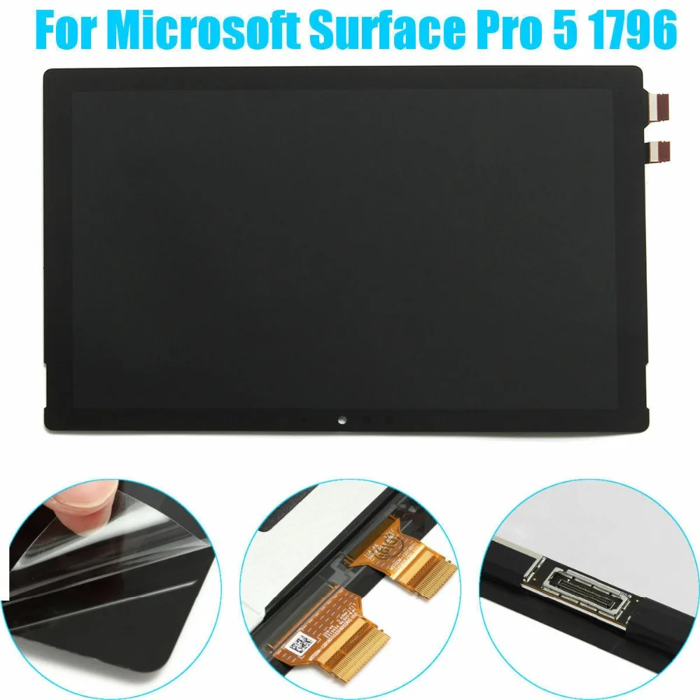 12,3 "100% AAA +++ для Microsoft Surface Pro 5 1796 Pro 6 1807 ЖК-дисплей с сенсорным экраном и дигитайзером в сборе для Pro 5 Pro 6 LCD