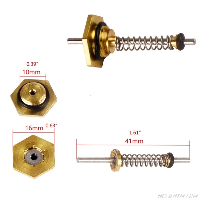 Dedal de válvula de enlace de agua de caldera de Gas, 10mm/12mm de longitud para calentador de agua GLP, electrodoméstico D14 20, 10 Uds., envío directo