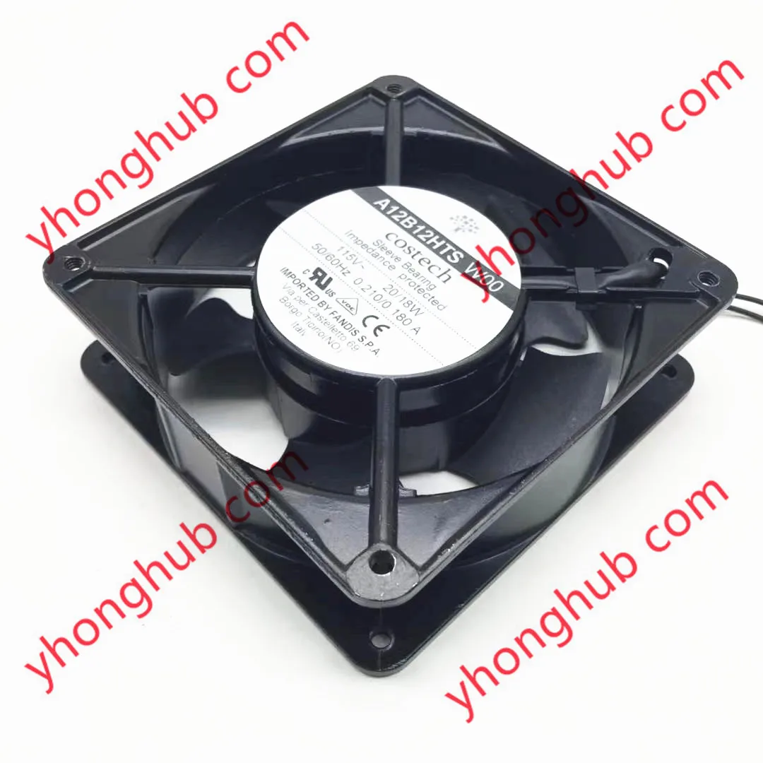 

Costech A12B12HTS W00 AC 115V 20W 120x120x38mm 2-Wire Server Cooling Fan