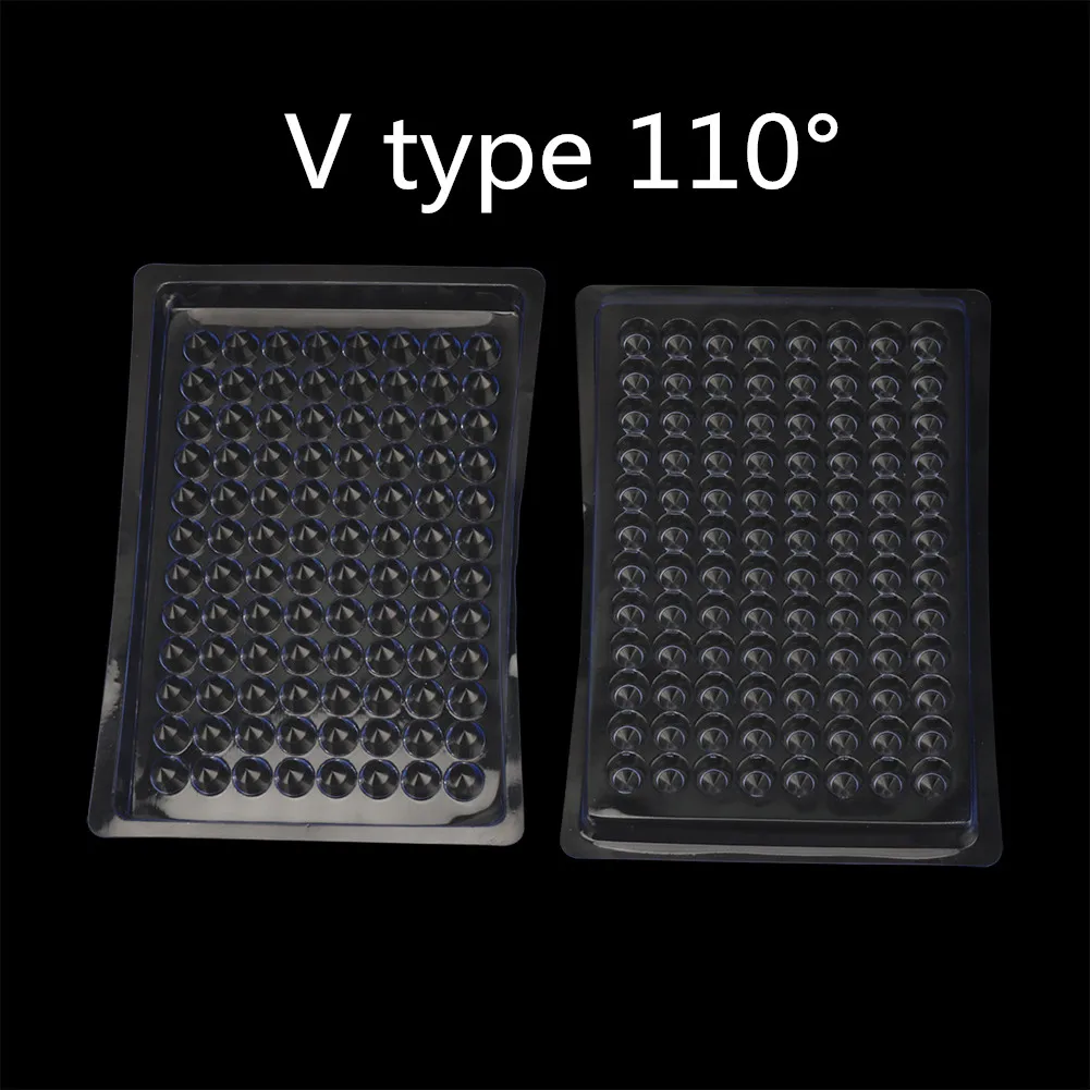 Plastic 96 Holes Hemagglutination Reaction Plate Blood Clotting Board V type 90°/V type 110°/U type Laboratory Supplies