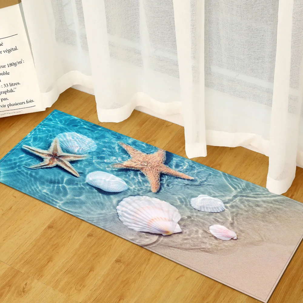 Modern Kitchen Rug Home Hallway Entrance Doormat Living Room Bedroom Children's Decoration Carpet Bathroom Anti-Slip Floor Mat