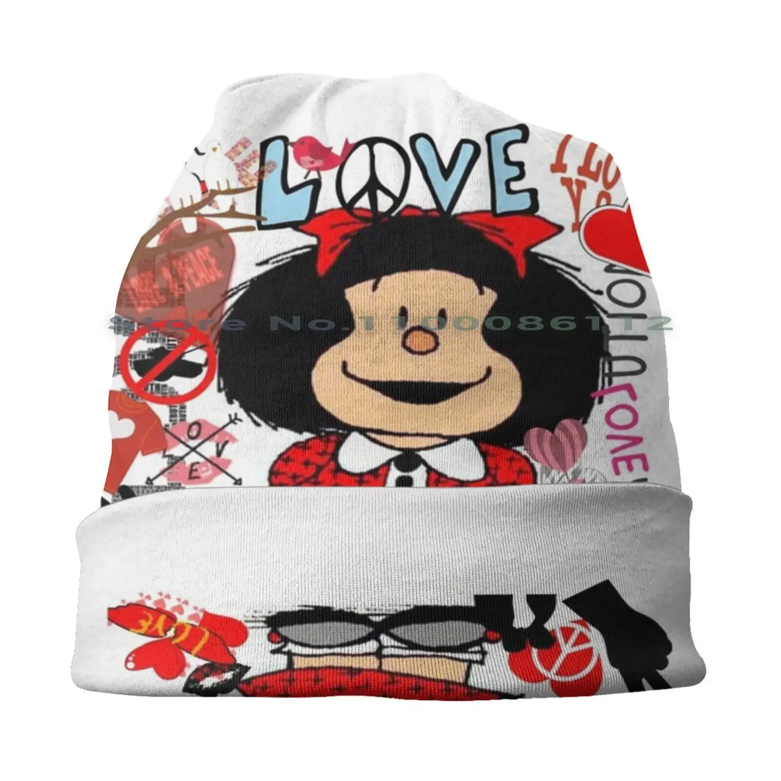 Love , Love And Mafalda Surrounded By Hearts Bucket Hat Sun Cap Covers For Galaxy Mafalda Mafalda Watches Mafalda Floor Mafalda