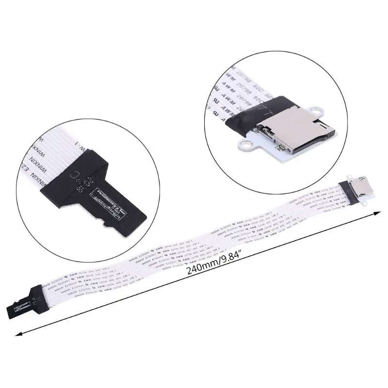 male to FeMale to Flexible Memory Card Extension cable Extender Adapter reader reader Cord Linker