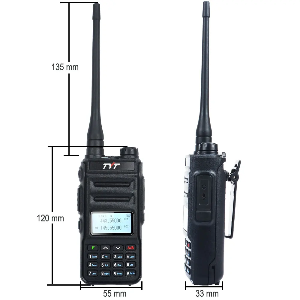 Imagem -04 - Tyt-rádio Portátil em Dois Sentidos Tyt Th-uv88 Vox Banda Dupla Walkie Talkie Vhf 136174mhz Uhf 400480mhz 5w 200ch Scrambler