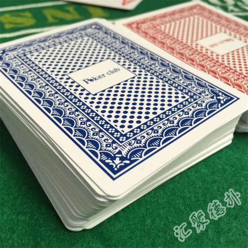 2 PCS/Set Baccarat Texas Hold\'em Plastic Waterproof Scrub Playing Cards Poker Club Cards Board Games 2.48*3.46 inch Yernea