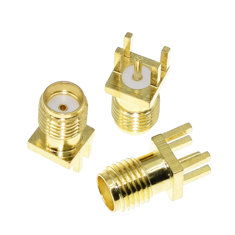 TZT 10/30 Stück SMA Buchse / Stecker Lötanschluss 1,6mm Mutterkantenklemme Gerade Montage Vergoldete HF-Steckverbinder Buchse zum Löten – Detail 4