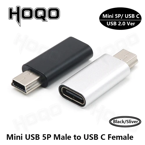 Adaptador USB tipo C macho a Mini USB hembra macho USB C a USB Mini b hembra/macho adaptador convertidor de carga de datos