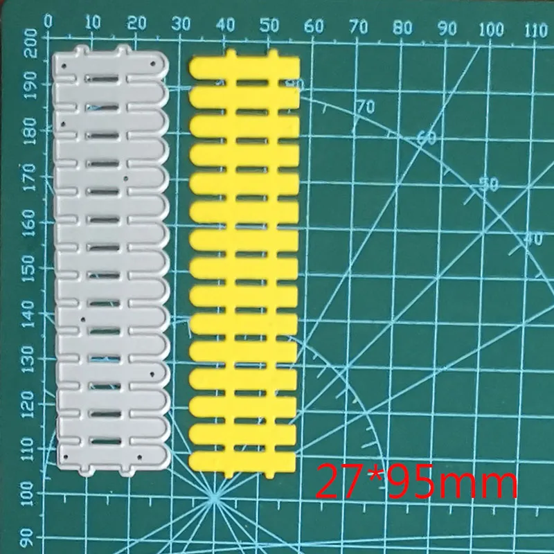 Metal Steel Cutting Dies Fence Craft Punch Die Stencils for Scrapbooking Album Paper Card Making Die Template 2021 New