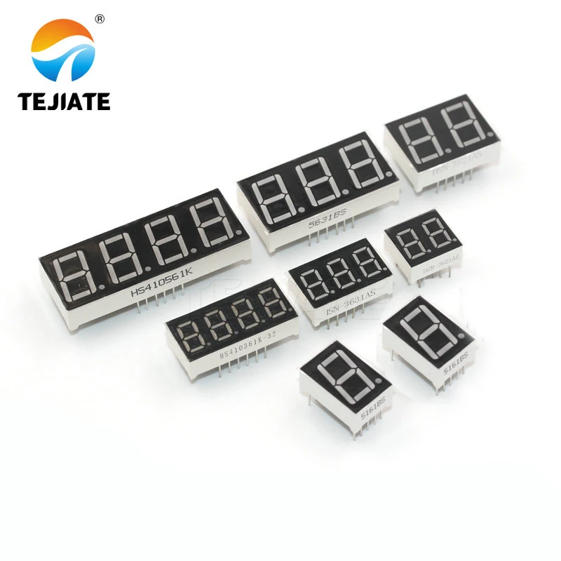 0.56 Inch Led Display 7 Segment 1 Bit/2 Bit/3 Bit/4 Bit Digit Buis Rood gemeenschappelijke Kathode/Anode Digitale 0.56 Inch Led 7 Segment
