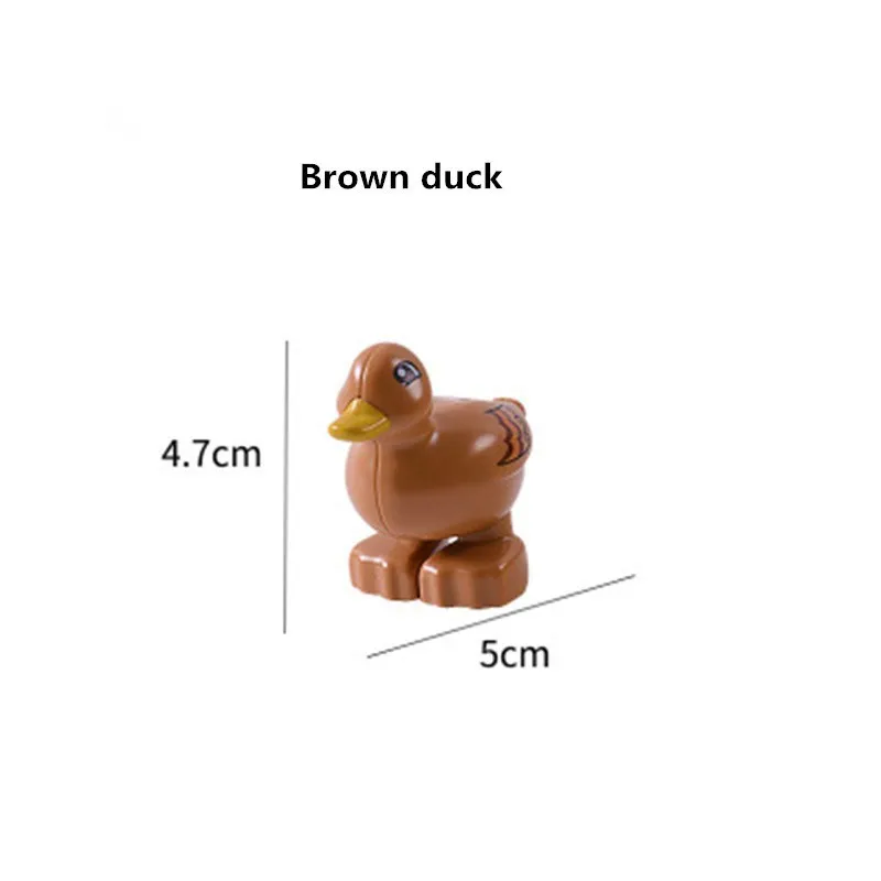 Diy Big Size Building Blocks Animal Accessories Monkey Giraffe Duck Compatible with kids Bricks Toys Gifts for Children Gift