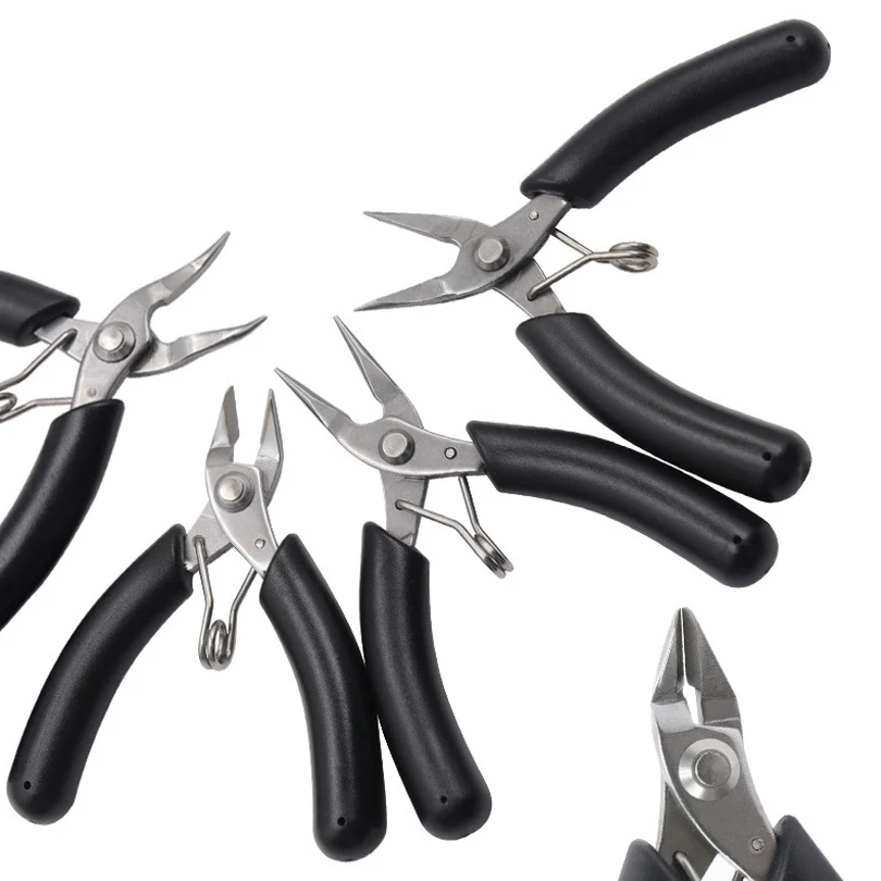 Multifunction Diagonal Pliers Mini Wire Cutter Electrical Cable Cutting Pliers Side Snips Flush Stainless Steel Nipper Hand Tool