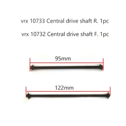 VRX Racing RH818 Parts 10732 Central Drive Shaft F & 10733 Central Drive Shaft R for Vrx Racing RH817 Cobra