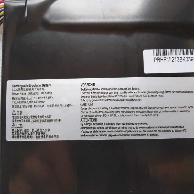 BTY-M6K MS-16K2/16K3/16K4/16K5 MS-16R1/16R2/16R3/16R4 Battery For Msi GS63VR GS73VR 7RG GF75 Thin 9S7 GF63 8RC 8RD 9SC GF65