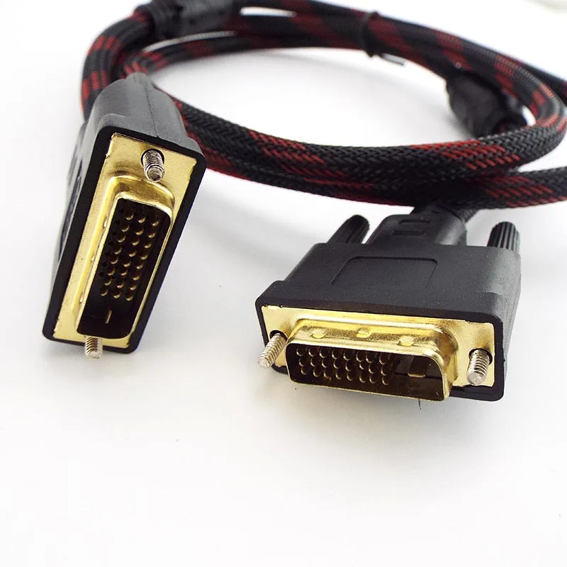 HDMI-compatibl to DVI to DIV Cable Plug 1080P extend wire Male-Male extension DVI-D High Speed 24+1 Pin For Projector