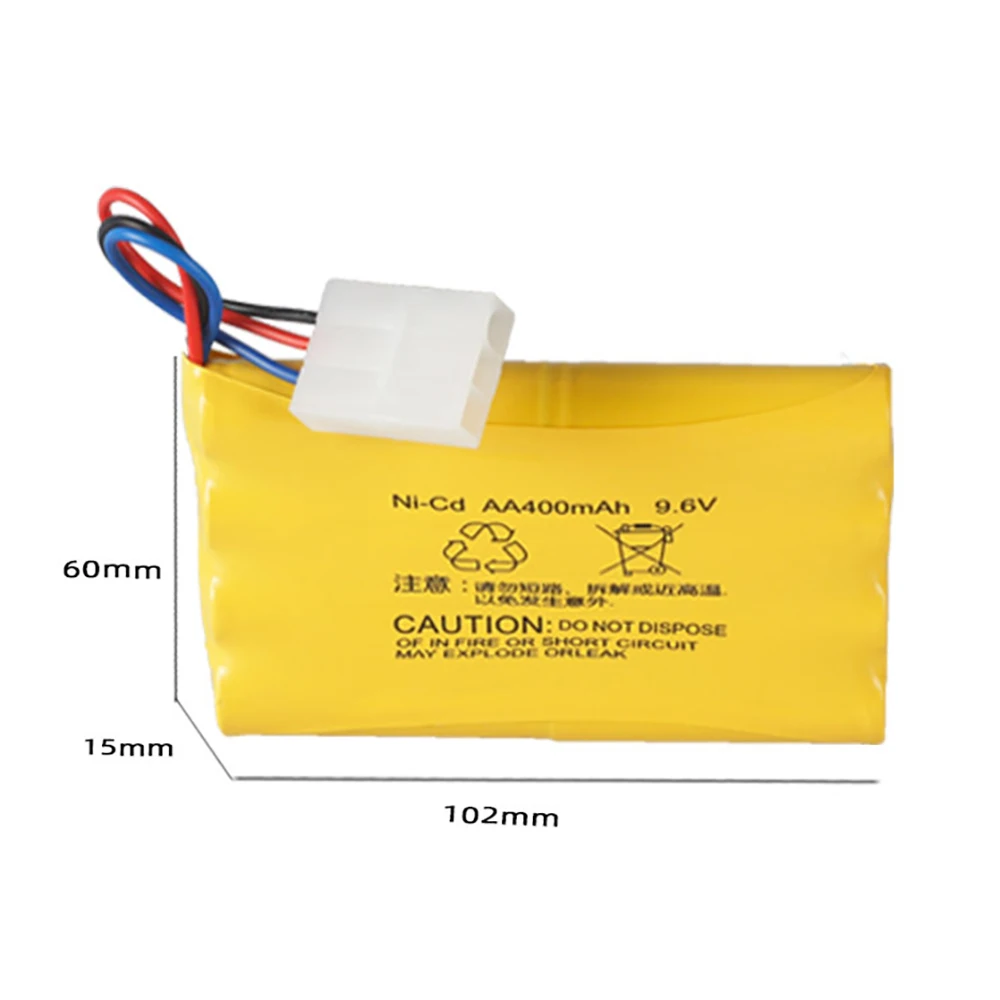 9.6V Pin NICD Bộ 400MAh Cho Huanqi 520 618 627 9.6V 700/800/1000/1400/1800MAh Cho RC Xe Ô Tô Đồ Chơi Thuyền Súng Xe Tăng Đoàn Tàu Robot Một Phần