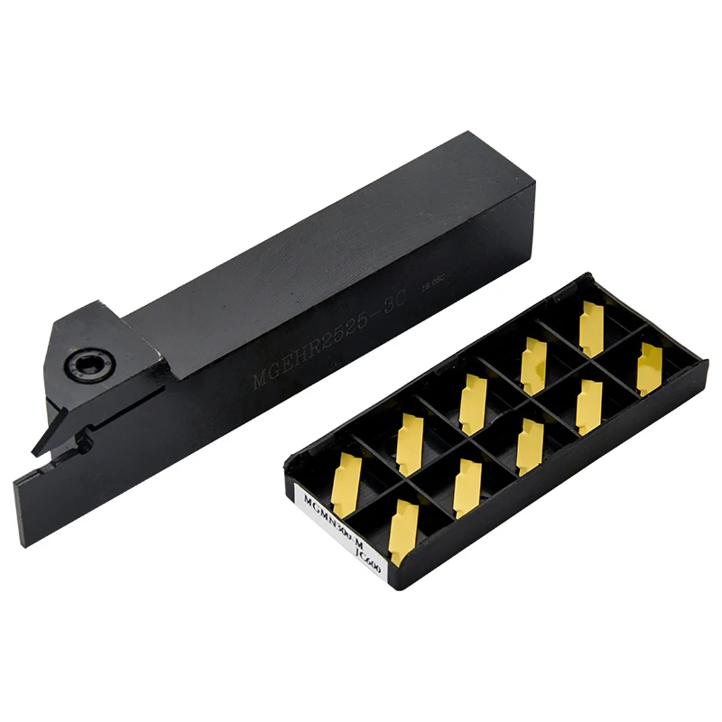Portaherramientas de ranurado MGEHR2525-1.5/2/2, 5/3/4/5, inserto de carburo MGMN, vástago recto, barra de torno de herramienta de torneado externo,