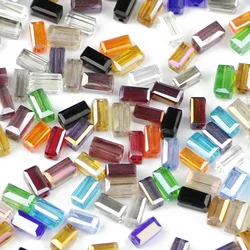 3*6mm 65pcs Rectangular Austrian Crystal Square Glass Spacers Loose Beads For Jewelry Making Bracelet DIY Accessories
