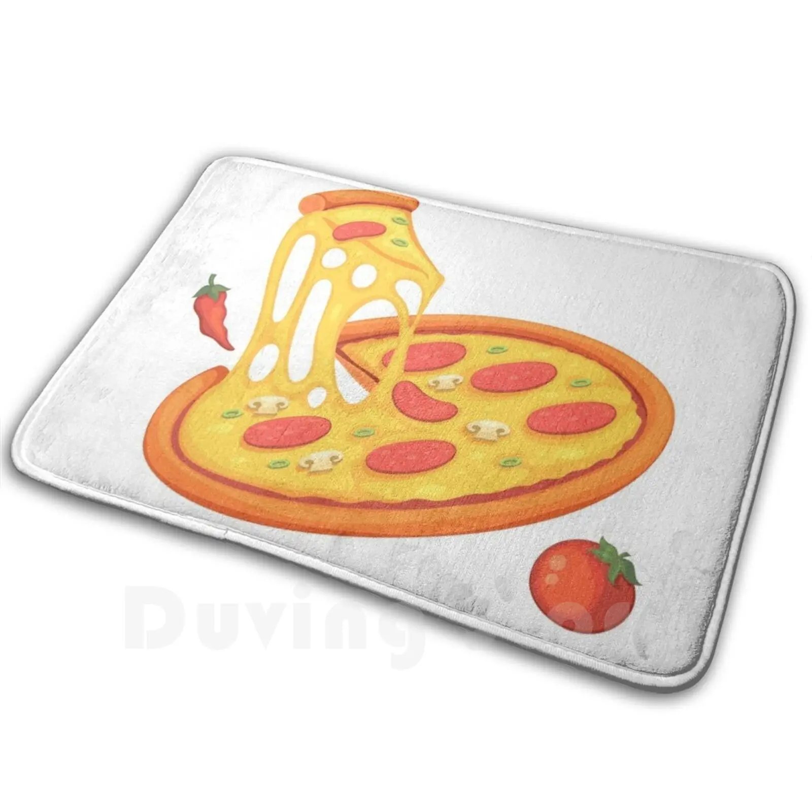 Pizza Fitness Carpet Mat Rug Cushion Soft Non-Slip Food Funny Cute Tumblr Cool Music Foodie Meme Pizza Quote Pun Rap