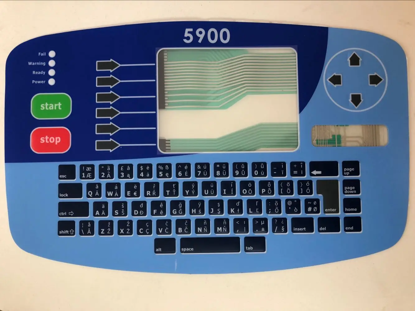 5900 keyboard membrane keypad usd for LINX 5900 inkjet coding printer