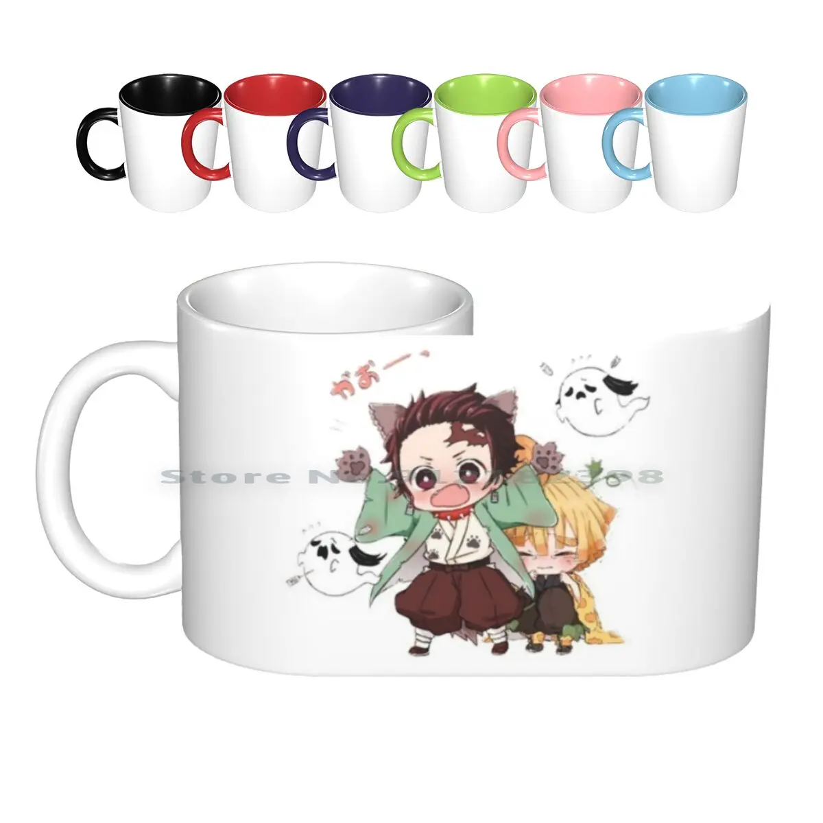 Tanjiro Ceramic Mugs Coffee Cups Milk Tea Mug Demon