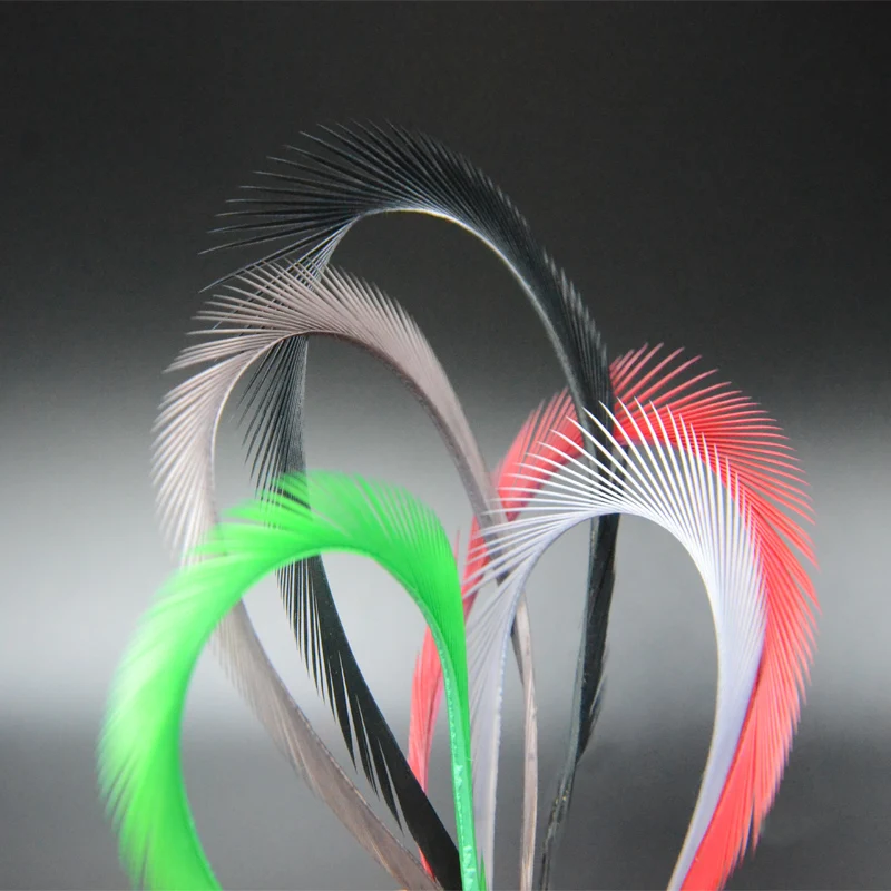 10colors combo 100pcs Stripped Goose Biots fly tying materials nymph&stonefly patterns Goose quill strips feather wrap fly body