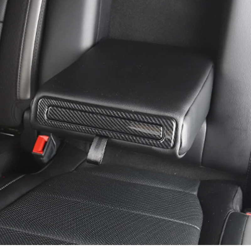 Accessories Rear Row Armrest Cup Holder Cover Trim Fit For Ford F150 Raptor 2017-19