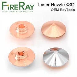 FireRay Dia.32mm Laser Nozzle Single Double Layer Caliber 0.8-5.0 Thread M14 for Fiber Laser Cutting Head