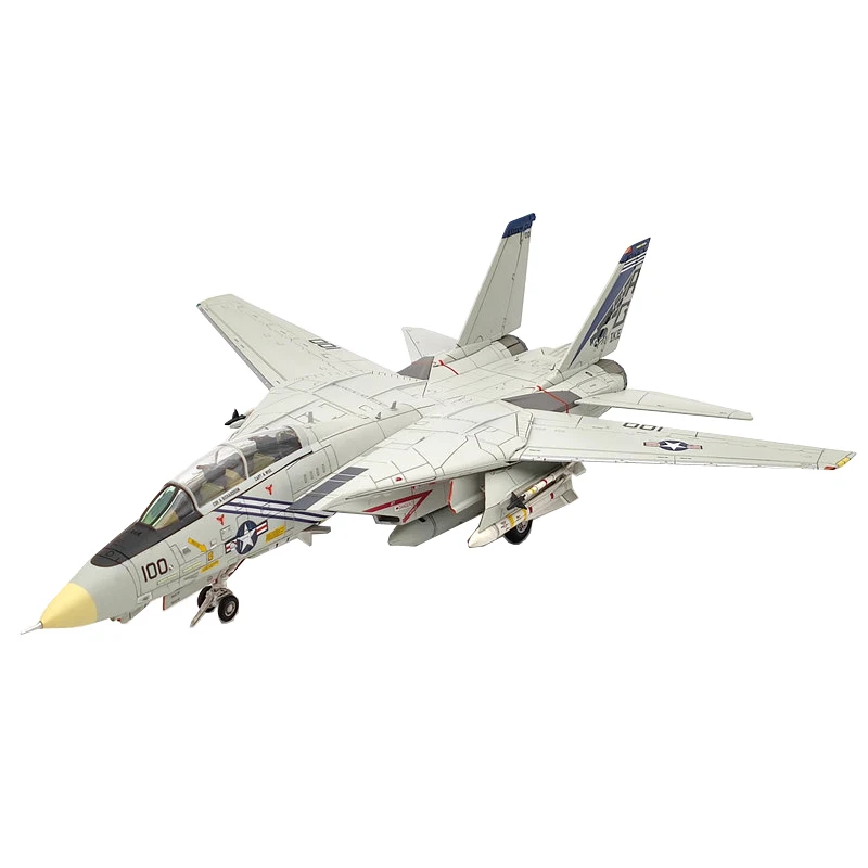 Diecast 1/72 F-14A VF-143 Tomcat Alloy Airplane Model 100with Base Alloy Aircraft for Collectible Souvenir Show Gift Toy