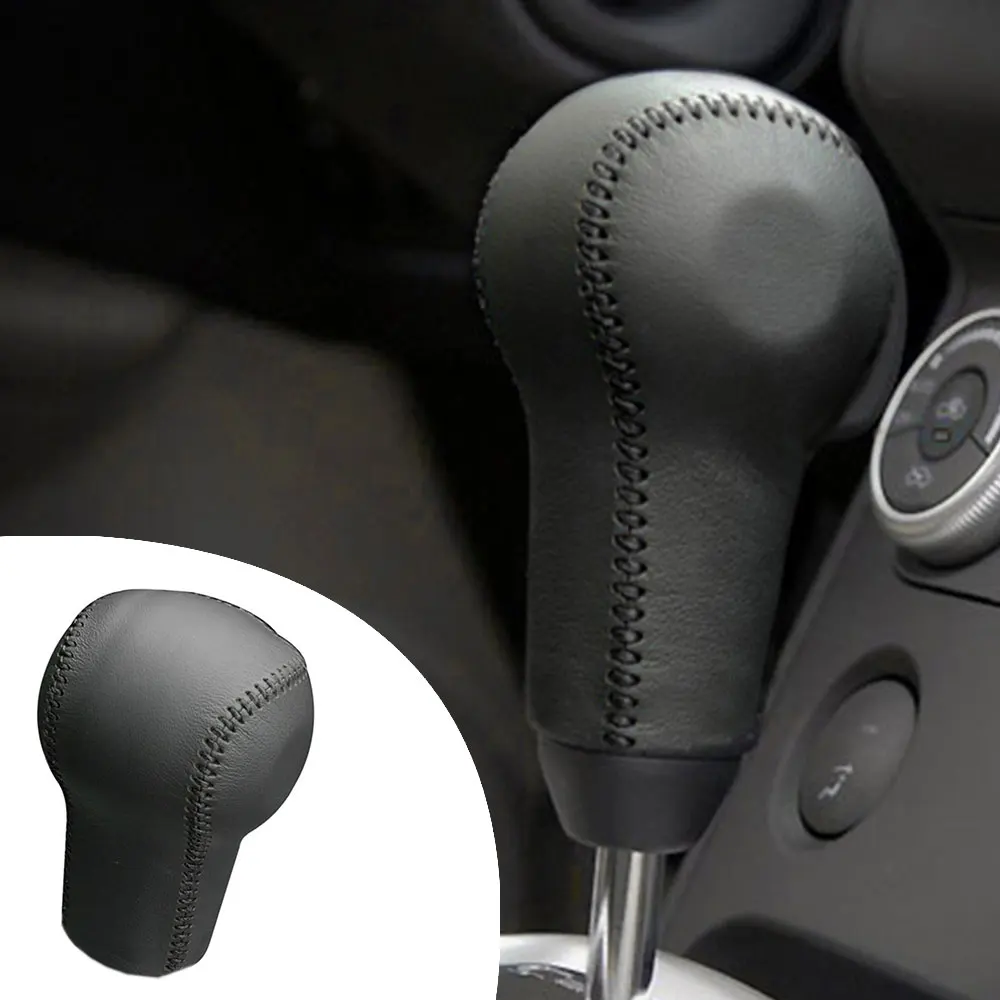 For Nissan Qashqai 10-15 X-TRAIL 08-13 Qashqai 2008 Leather Hand Brake Shift Knob Cover Gear Case Car Decor Shift Knob Shell