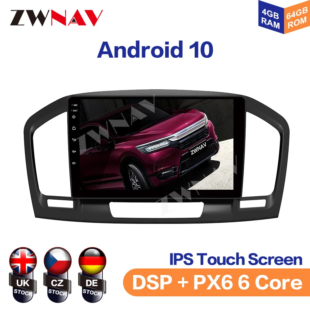 Android 10 4GB+64GB Car Radio DVD Player Car GPS Navigation For Opel Insignia 2008-2013 Auto Stereo Multimedia Player Head Unit